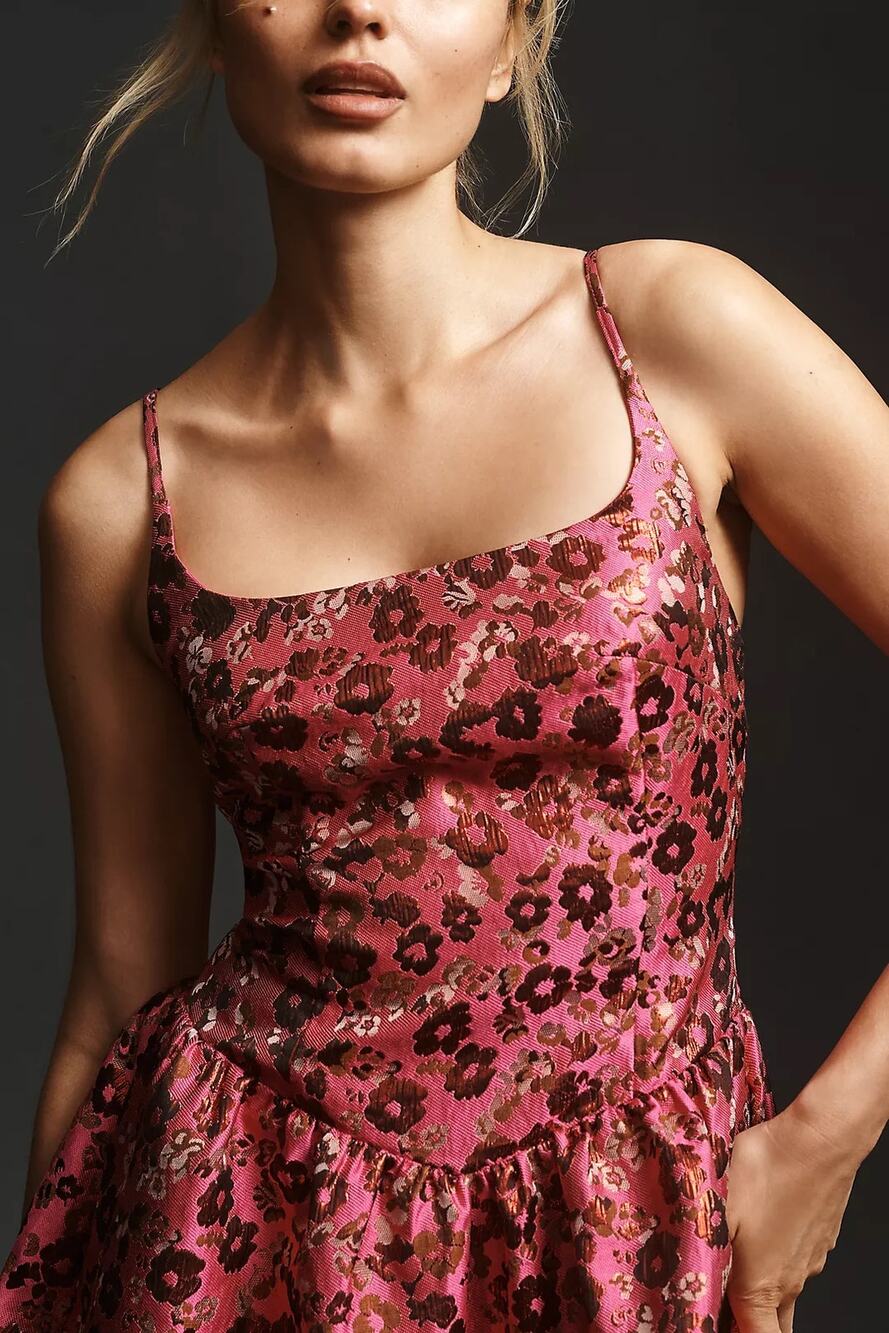 NWT Anthropologie Corey Lynn Calter Jacquard Mini Dress - Size M